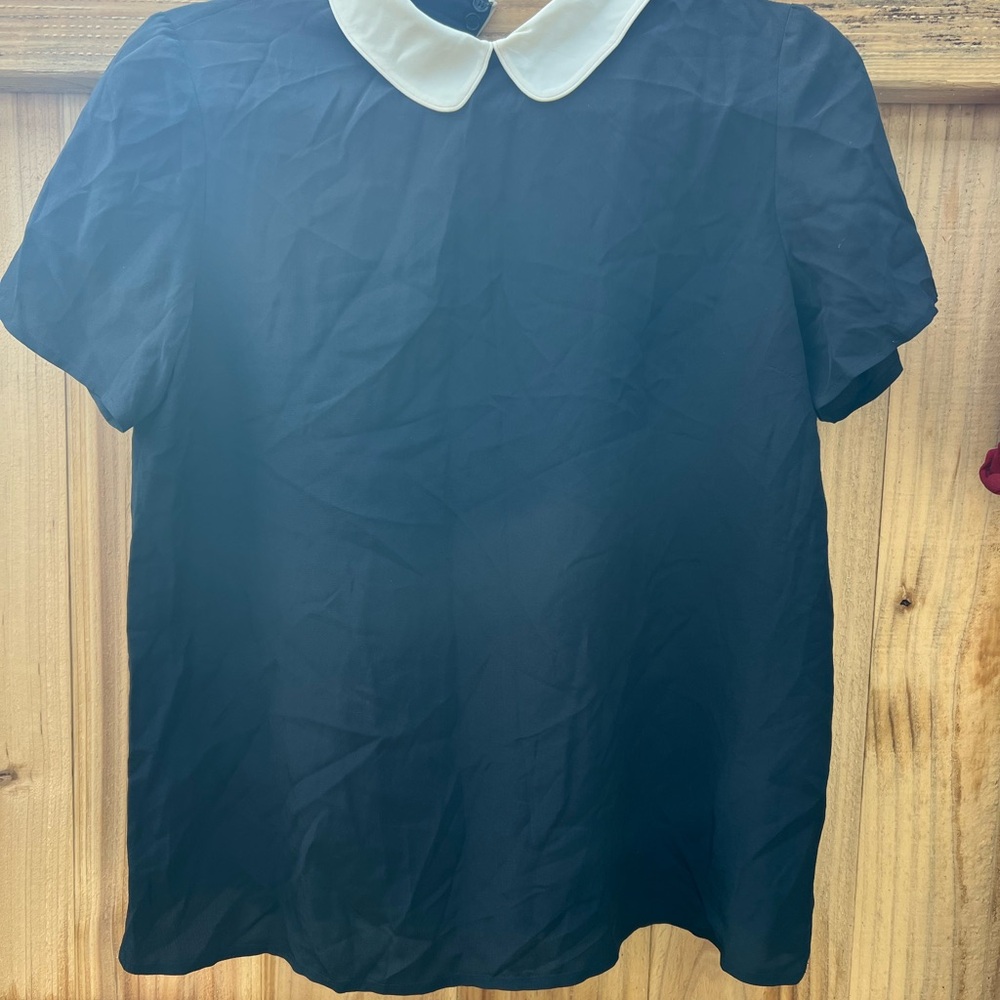 Marc By Marc Jacobs Black Shirt with White Collar